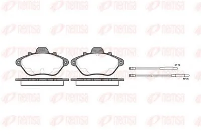 Комплект тормозных колодок, дисковый тормоз KAWE купить