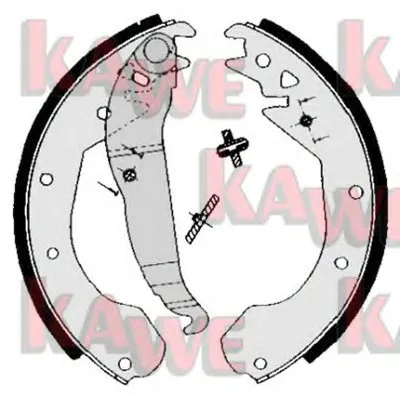 Комплект тормозных колодок KAWE купить