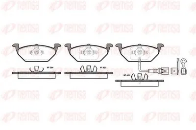Комплект тормозных колодок, дисковый тормоз KAWE купить