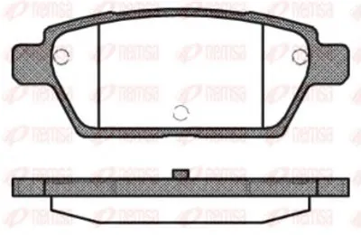 Комплект тормозных колодок, дисковый тормоз KAWE купить