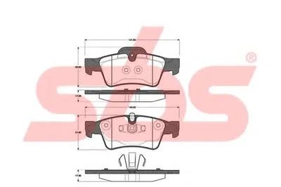 Комплект тормозных колодок, дисковый тормоз sbs купить