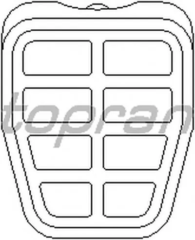 Педальные накладка, педаль тормоз TOPRAN купить