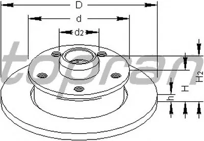 Тормозной диск TOPRAN купить