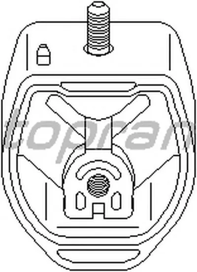 Подвеска, ступенчатая коробка передач TOPRAN купить