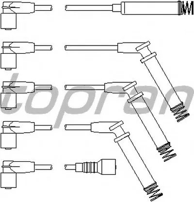 Комплект проводов зажигания TOPRAN купить