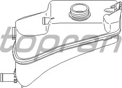 Компенсационный бак, охлаждающая жидкость TOPRAN купить