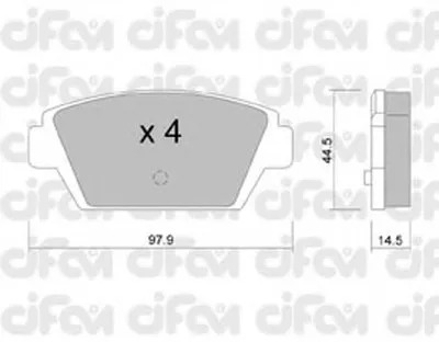 Комплект тормозных колодок, дисковый тормоз CIFAM купить
