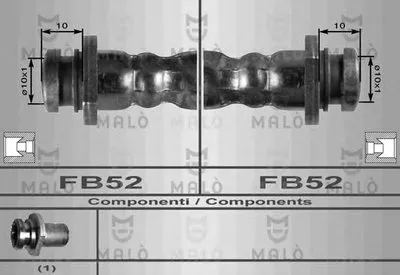 Тормозной шланг MALÒ купить