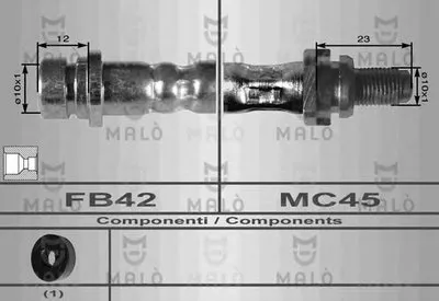 Тормозной шланг MALÒ купить