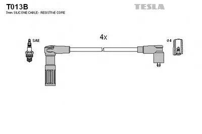 Комплект проводов зажигания alternative TESLA купить