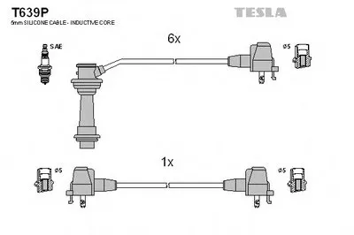Комплект проводов зажигания TESLA купить