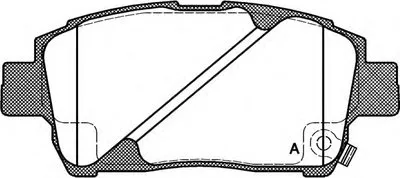 Комплект тормозных колодок, дисковый тормоз ADVANCE OPEN PARTS купить