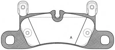 Комплект тормозных колодок, дисковый тормоз ADVANCE OPEN PARTS купить