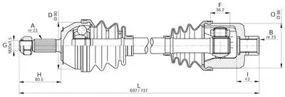 Приводной вал SPIN OPEN PARTS купить
