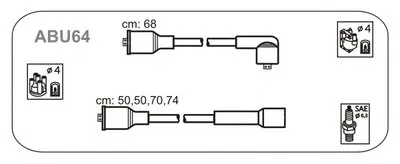 Комплект проводов зажигания JANMOR купить