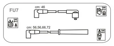 Комплект проводов зажигания JANMOR купить
