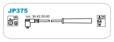 Комплект проводов зажигания JANMOR купить