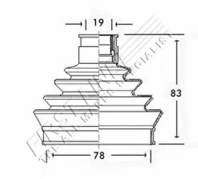 Пыльник, приводной вал FIRST LINE купить