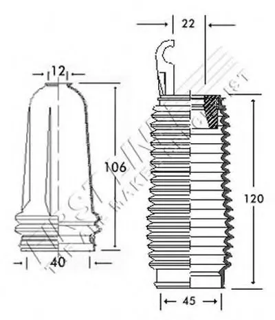 Пыльник, рулевое управление FIRST LINE купить