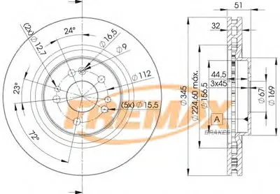 Тормозной диск Premium Black Carbon + FREMAX купить