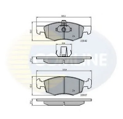 Комплект тормозных колодок, дисковый тормоз Comline COMLINE купить