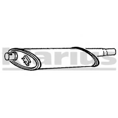 Средний глушитель выхлопных газов KLARIUS купить