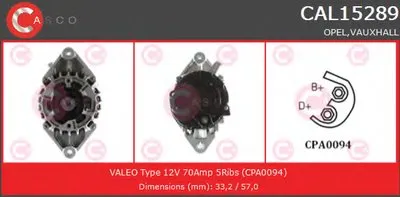 Генератор GENUINE SERIES CASCO купить