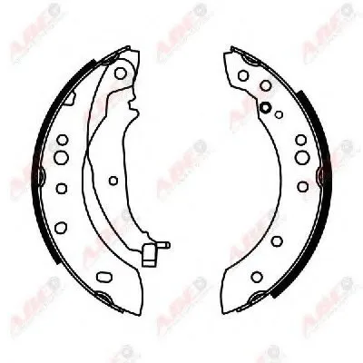 Комплект тормозных колодок ABE купить