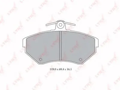 Комплект тормозных колодок, дисковый тормоз LYNXauto купить