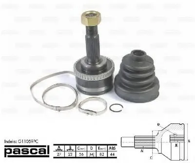 Шарнирный комплект, приводной вал PASCAL купить