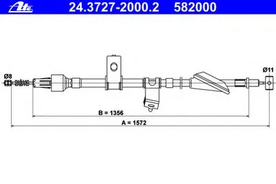 Трос, стояночная тормозная система ATE купить