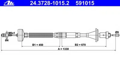 Тросик сцепления ATE купить