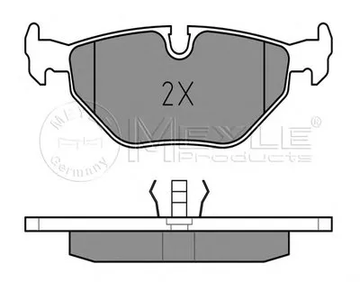 Комплект тормозных колодок, дисковый тормоз PLATINUM PAD MEYLE купить