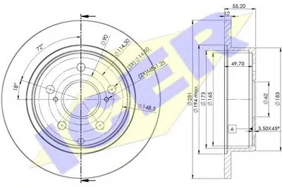 Тормозной диск ICER купить