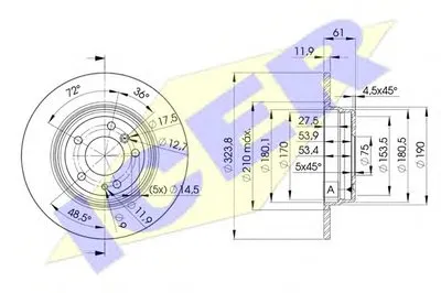 Тормозной диск ICER купить