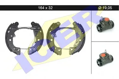 Комплект тормозных колодок ICER купить
