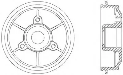Тормозной барабан ADVANCE OPEN PARTS купить