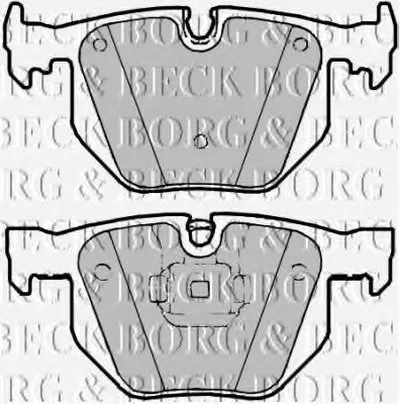 Комплект тормозных колодок, дисковый тормоз BORG & BECK купить