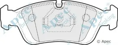 Комплект тормозных колодок, дисковый тормоз APEC braking купить