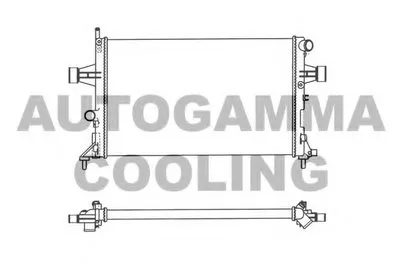 Радиатор, охлаждение двигателя AUTOGAMMA купить