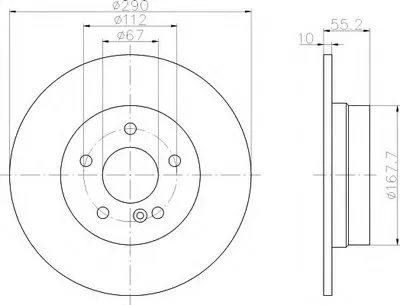 Тормозной диск PRO Black HELLA купить