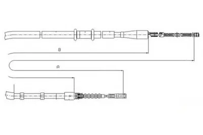 Трос, стояночная тормозная система TEXTAR купить