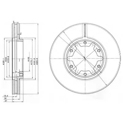 Тормозной диск DELPHI купить