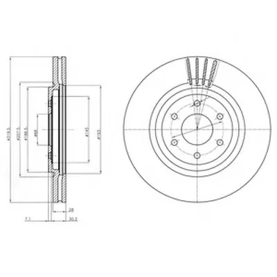 Тормозной диск DELPHI купить