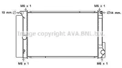 Радиатор, охлаждение двигателя AVA QUALITY COOLING купить