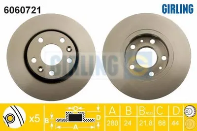 Тормозной диск GIRLING купить