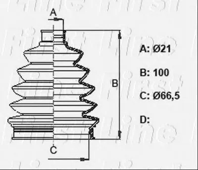 Пыльник, приводной вал FIRST LINE купить