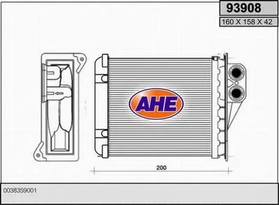 Теплообменник, отопление салона AHE купить