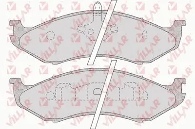 Комплект тормозных колодок, дисковый тормоз VILLAR купить