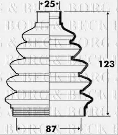 Пыльник, приводной вал BORG & BECK купить